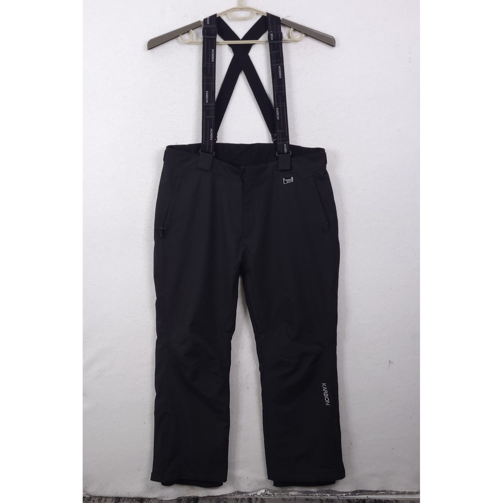 Karbon Extrem 3 Black Ski Pants Mens Suspenders 2XL Winter Snow Outdoor Hiking